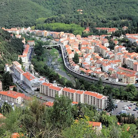 Pour Cure Avec Balcon, Parking Et Wifi A 2 Pas Des Thermes D'amelie-les-bains. - Fr-1-703-19 아파트 아멜리에레방팔랄다